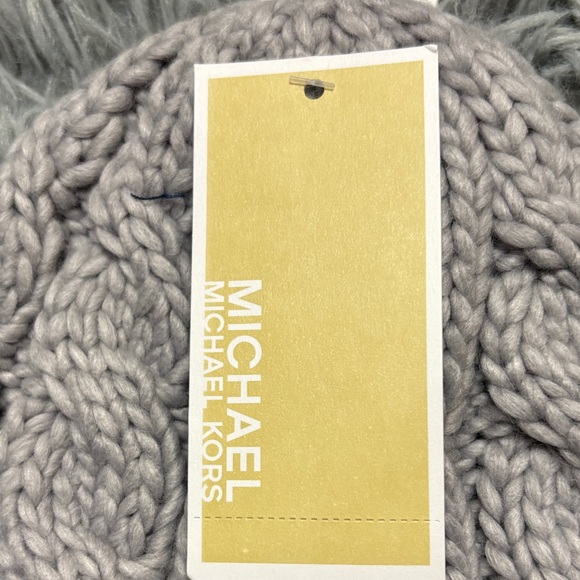 Michael Kors Gray Cable Knit Beanie - Picture 6 of 10